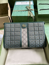 GG original canvas ophidia pouch 751912 green