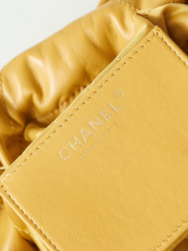 2024 CC original calfskin 22 mini handbag AS3980 yellow