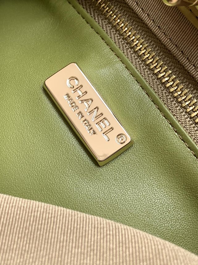 2024 CC original shearling 31 mini shopping bag AS4133 olive green