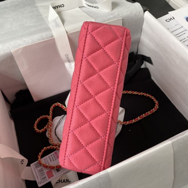 2024 CC original velvet mini shopping bag AS4416 pink