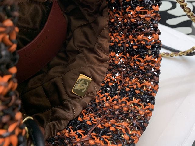 2024 CC original tweed 22 mini handbag AS3980 orange