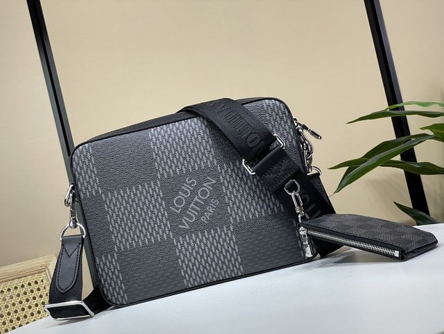 Louis vuitton original damier graphite trio messenger bag N50027