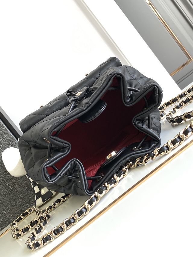 CC original calfskin backpack AS4342 black