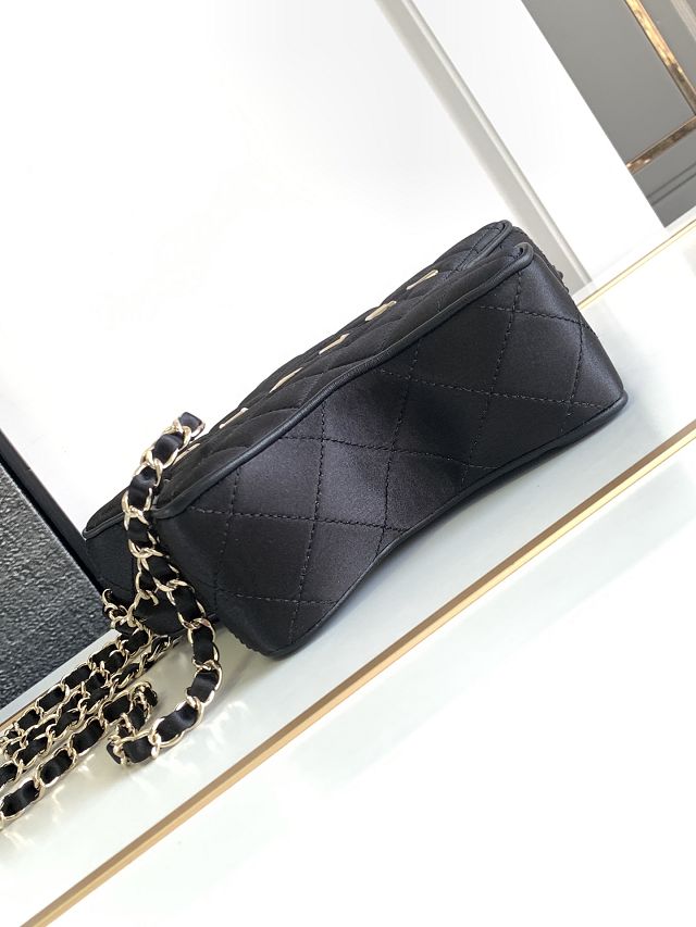 2024 CC original satin star handbag AS4579 black