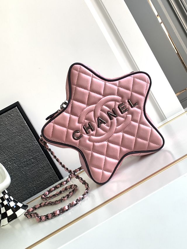 2024 CC original satin star handbag AS4579 pink