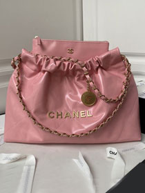 2024 CC original calfskin 22 handbag AS4486 pink