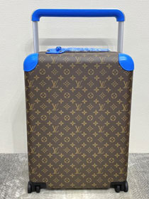 Louis vuitton original monogram canvas horizon 55 rolling luggage M10267 blue