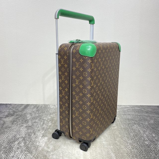 Louis vuitton original monogram canvas horizon 55 rolling luggage M10267 green