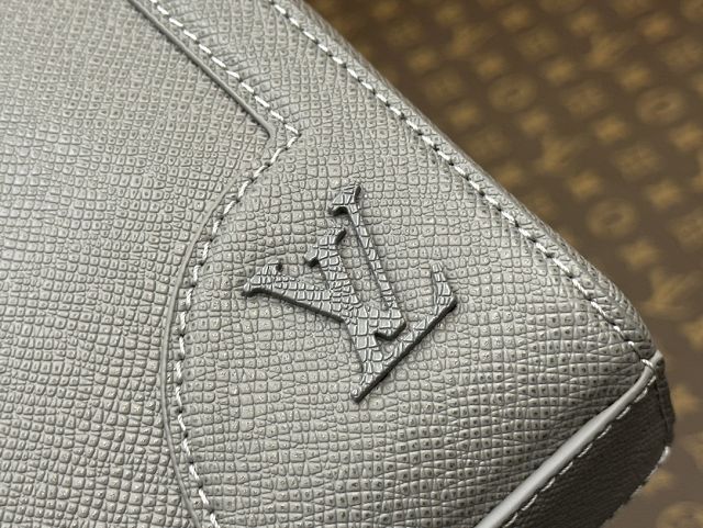 Louis vuitton original calfskin slim briefcase M30856 grey