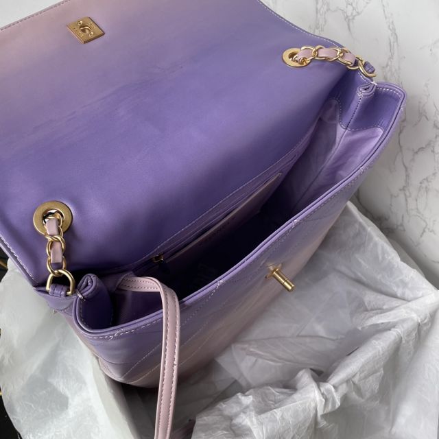 2024 CC original calfskin large hobo bag AS4632 purple