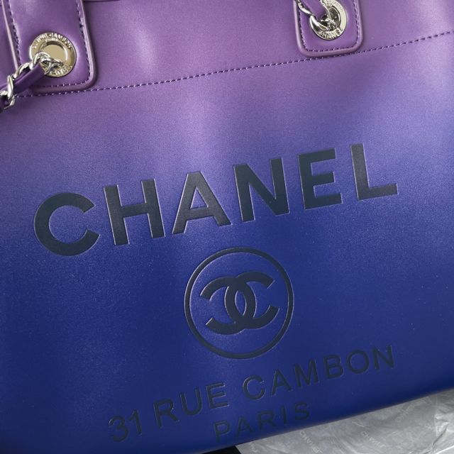 2024 CC original calfskin shopping bag AS3351 purple