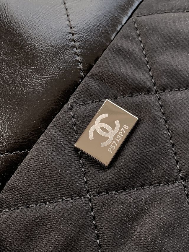 2024 CC original calfskin 22 small handbag AS3260 black&silver