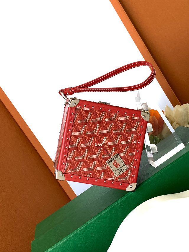 Goyard original canvas de trunk bag GY0104 red