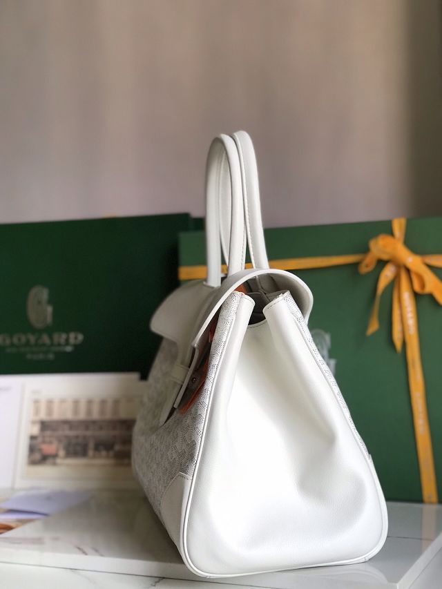 Goyard original canvas saigon tote bag GY0106 white