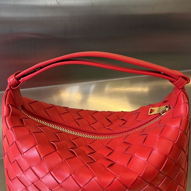 BV original lambskin mini wallace bag 754443 red