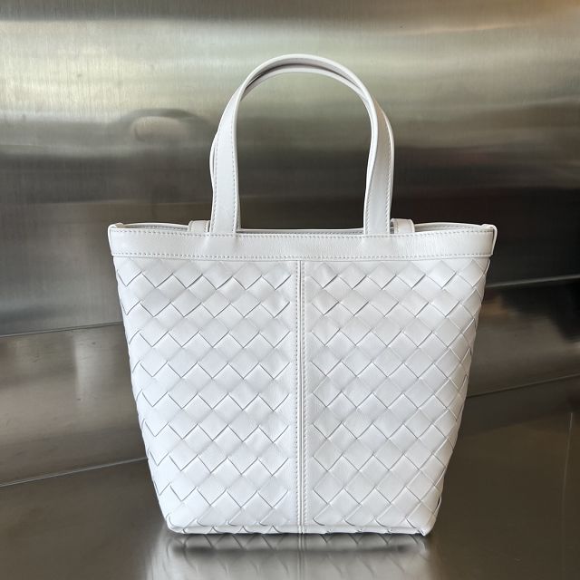 BV original lambskin small tote bag 754916 white