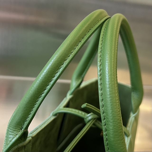 BV original grained calfskin mini arco tote bag 709337 green