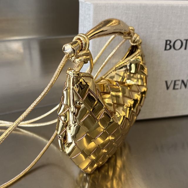 BV original patent calfskin mini sardine bag 744267 gold