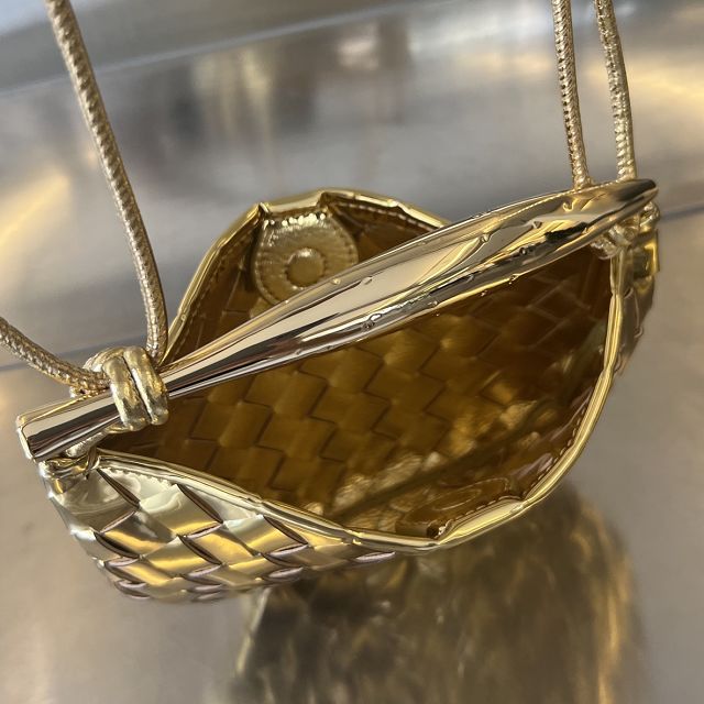 BV original patent calfskin mini sardine bag 744267 gold