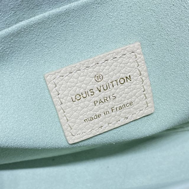 Louis vuitton original calfskin pochette felicie M81759 white&green
