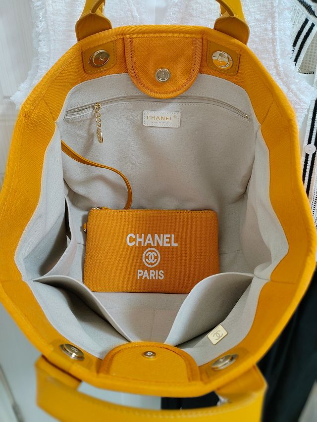CC original mixed fibers large shopping bag A66941 orange