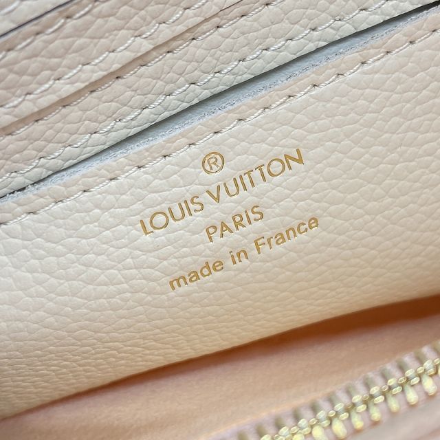 Louis vuitton original calfskin wallet on chain Ivy M83026 white&chamallow