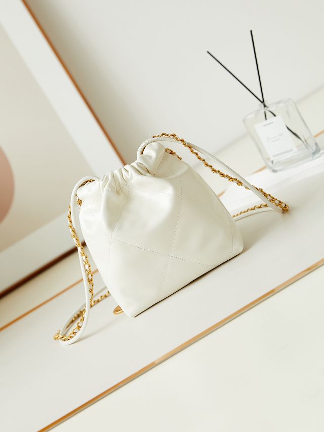 2024 CC original calfskin 22 mini handbag AS3980 white
