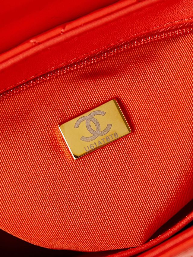 2024 CC original calfskin mini shopping bag AS4416 red