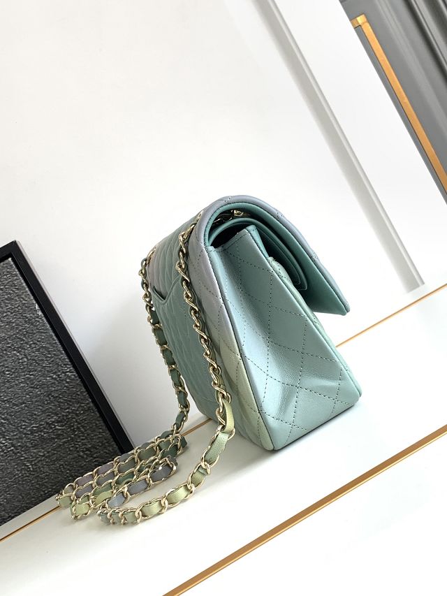 CC original lambskin medium flap bag A01112 green