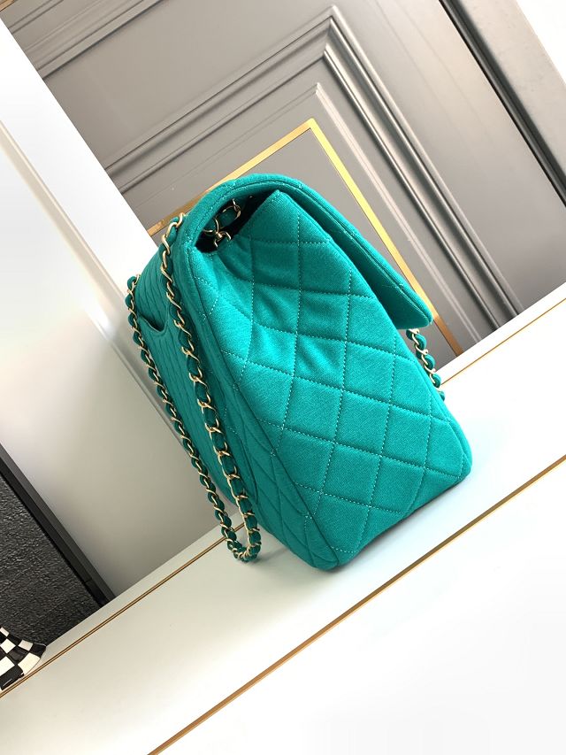 2024 CC original fabric maxi flap bag AS4661 green