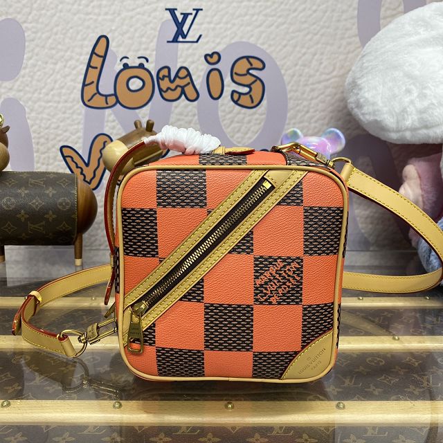 Louis vuitton original damier canvas chess messenger bag N40548 orange