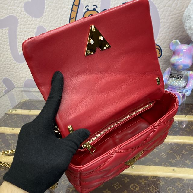 Louis vuitton original lambskin GO-14 medium handbag M25106 red