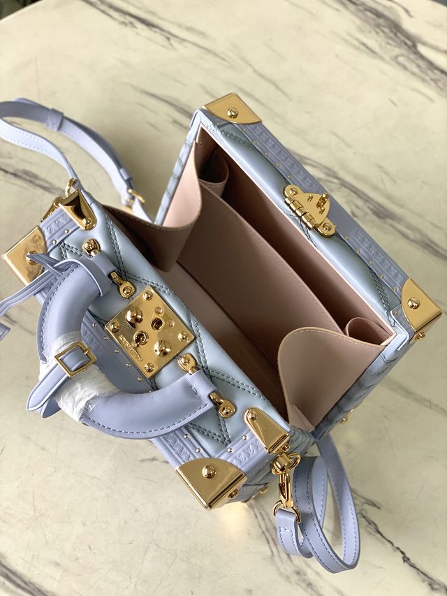 Louis vuitton original calfskin petite valise handbag M11047 ecume 
