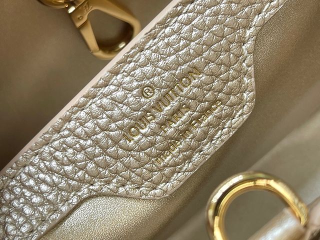 Louis vuitton original calfskin capucines BB handbag M20815 gold