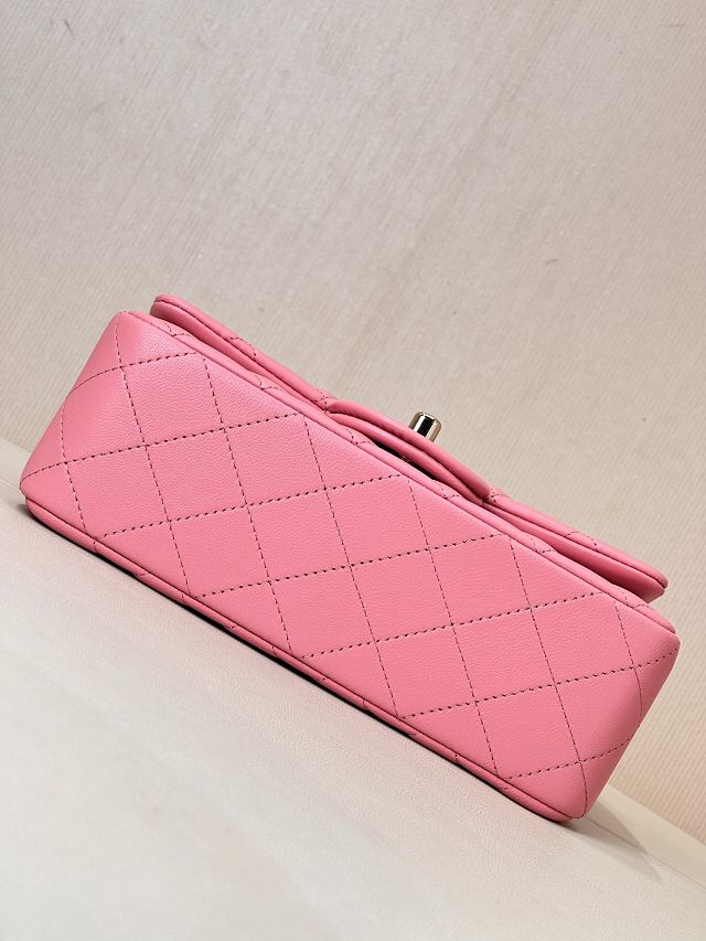 CC original lambskin mini flap bag A69900 pink