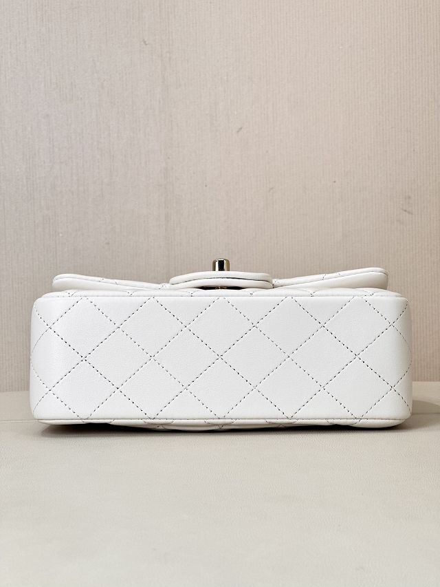 CC original lambskin mini flap bag A69900 white