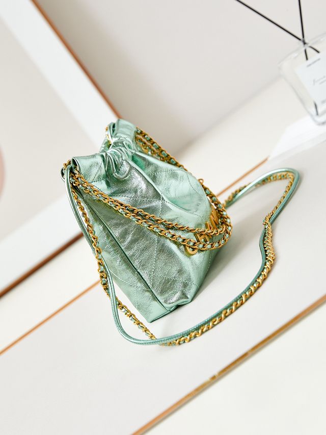 2024 CC original aged calfskin 22 mini handbag AS3980 green