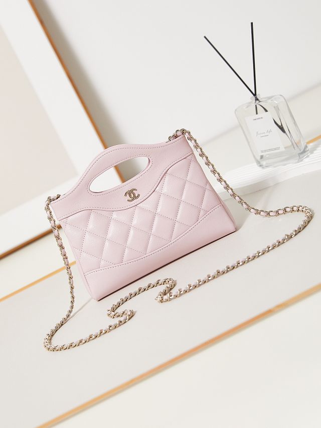 2024 CC original lambskin nano 31 bag AS3656 light pink