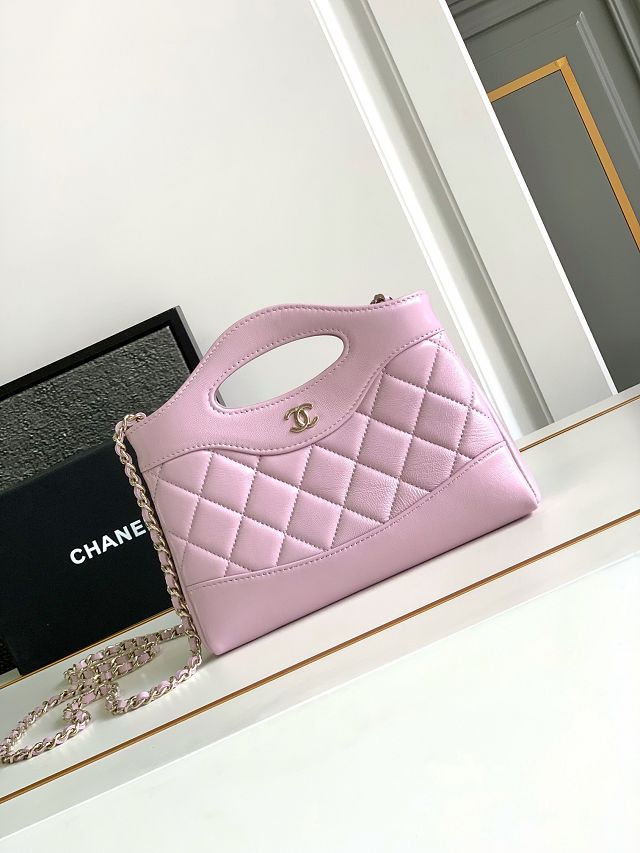 2024 CC original lambskin nano 31 bag AS3656 light purple