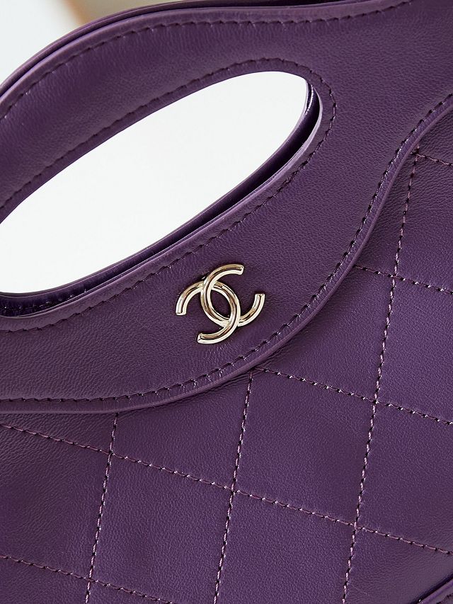 2024 CC original lambskin nano 31 bag AS3656 purple