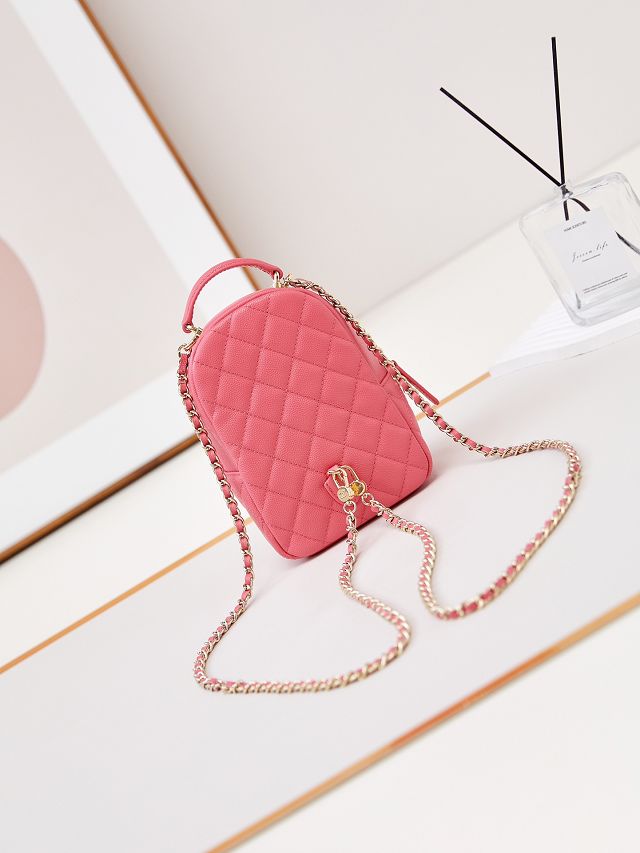 CC original grained calfskin mini backpack AP3753 rose red