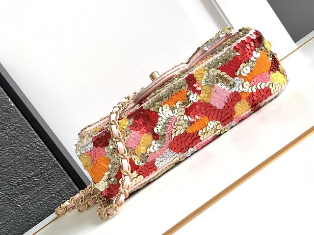 CC original sequins mini flap bag A69900 multicolor