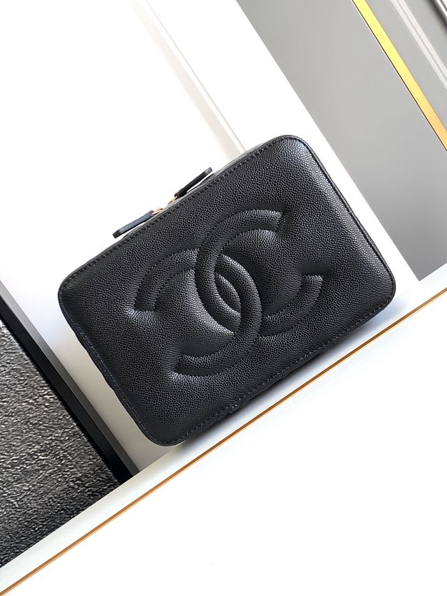 CC original grained calfskin jewelry case AP4900 black