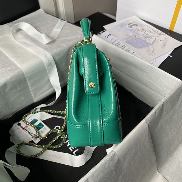 2024 CC original lambskin small top handle bag AS4959 green