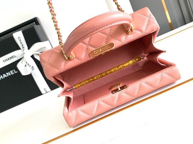 CC original lambskin cosmetic case AP5005 pink