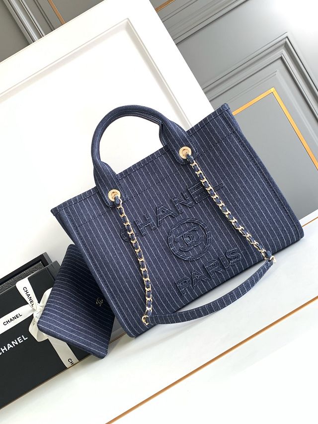 CC original denim small shopping bag AS3351 dark blue