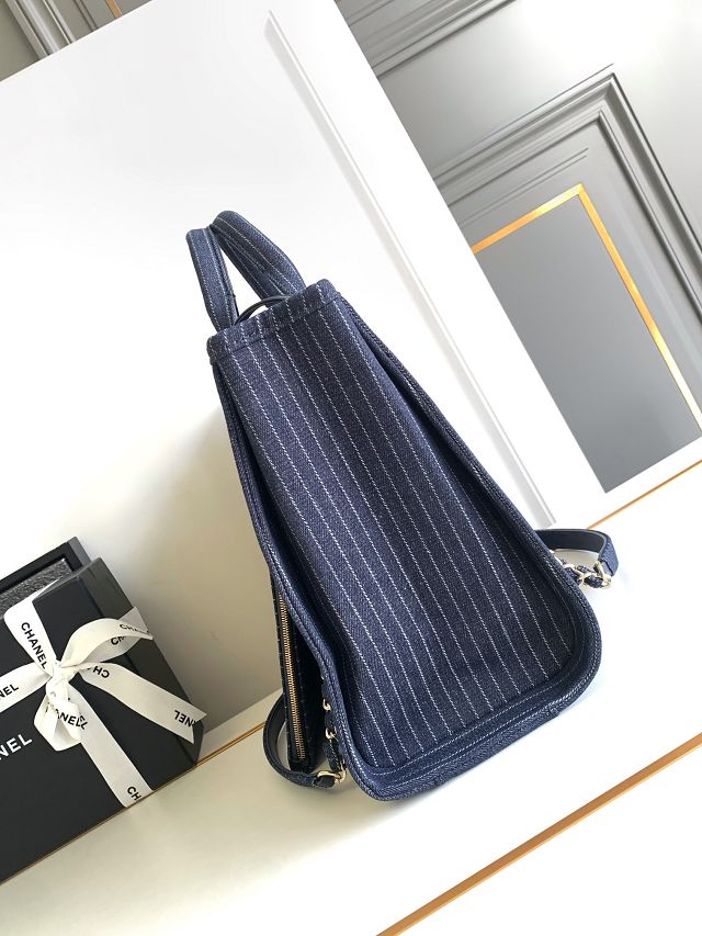 CC original denim small shopping bag AS3351 dark blue