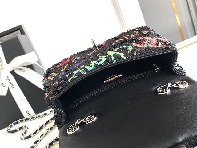 CC original sequins mini flap bag AS4561-3 multicolor