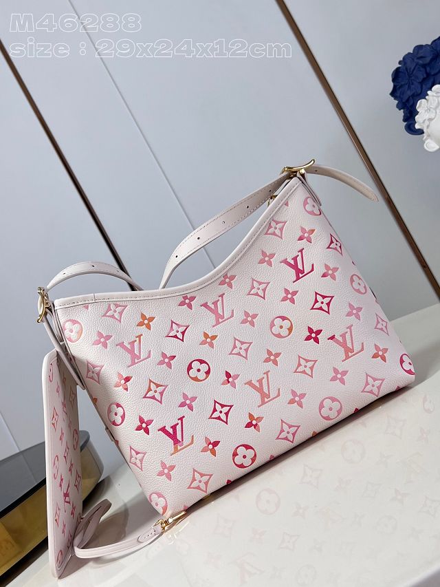 Louis vuitton original calfskin carryAll pm M24652 white&pink