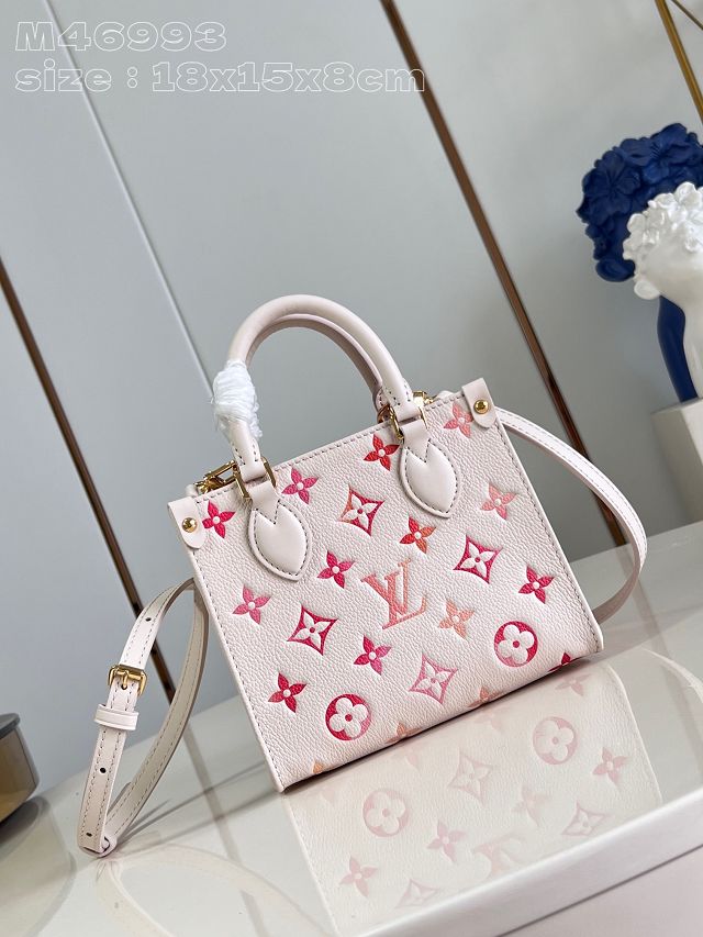 Louis vuitton original calfskin onthego BB M47115 white&pink